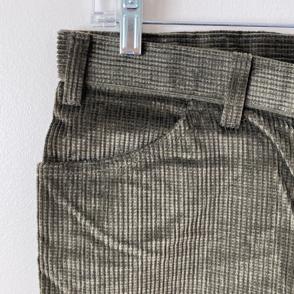 NWOT Vintage Mens Corduroy Grey Textured Stripped Pants - Picture 5 of 12